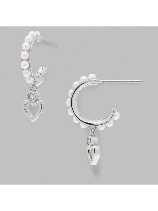 kate spade Jewelry - Kate Spade Pearl Huggie Hoops NWT